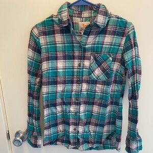 Blue and Purple Plaid Flannel